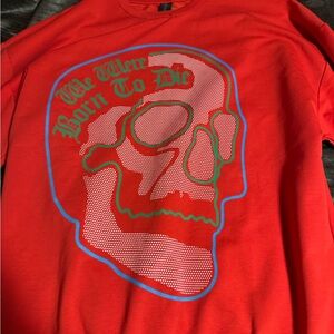 Red Graphic Skull T-Shirt